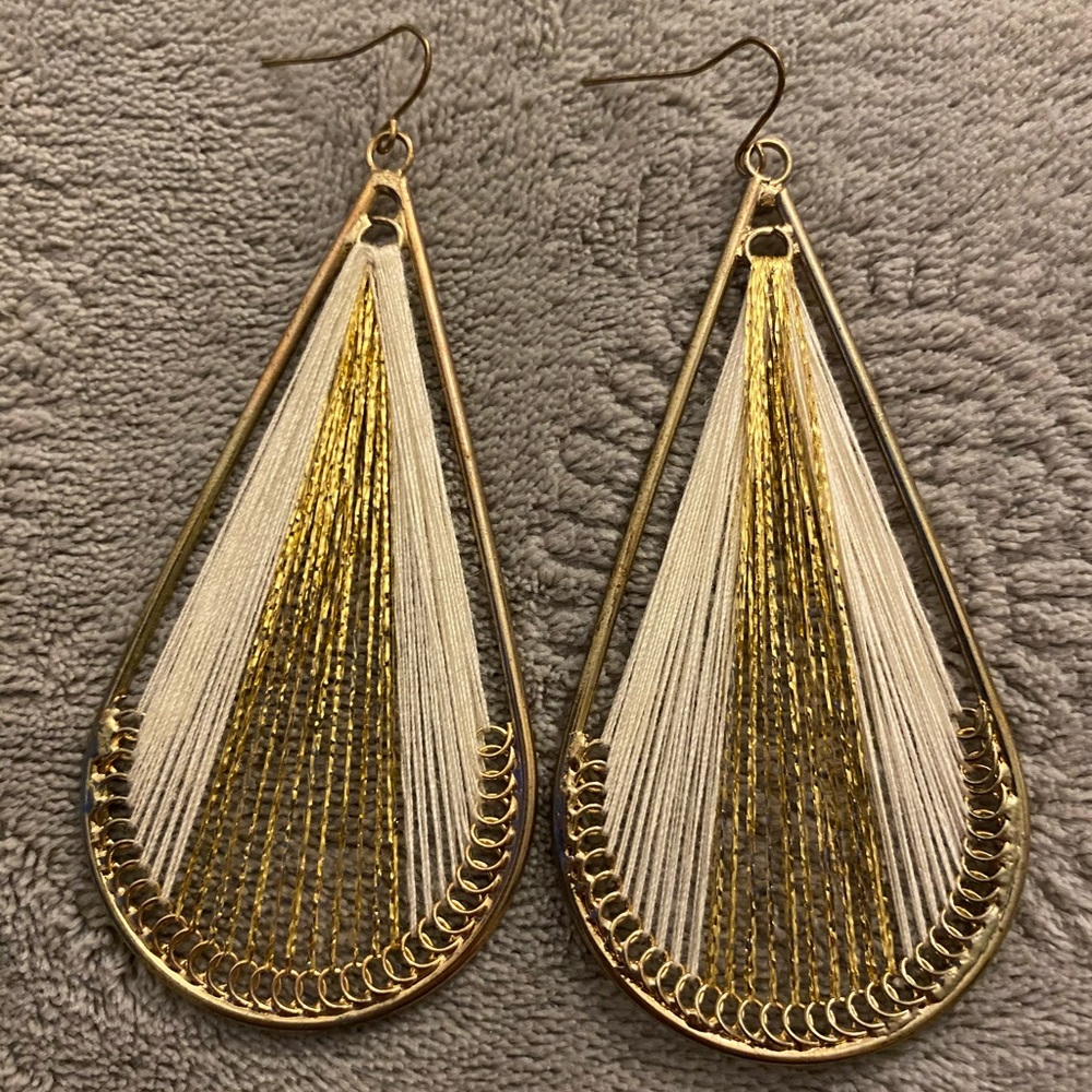 Golden Teardrop Earrings